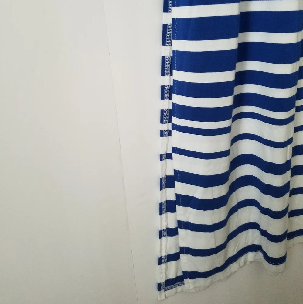 Athleta Women's Maxi skirt blue/white striped Sz.S - Picture 2 of 10